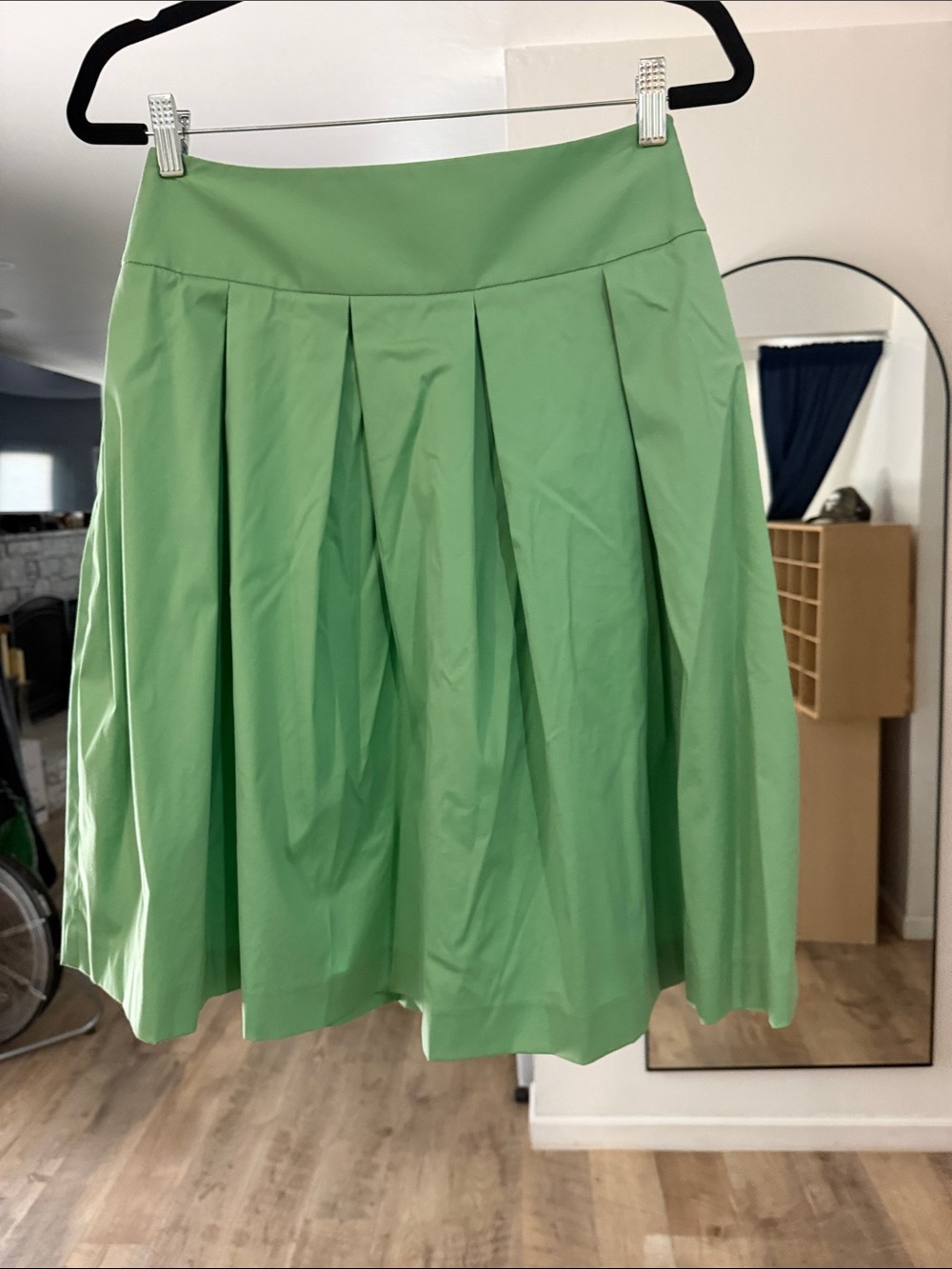Theory Light Green Pleated Skirt vintage Y2K